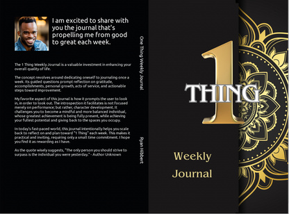 One Thing Weekly Journal